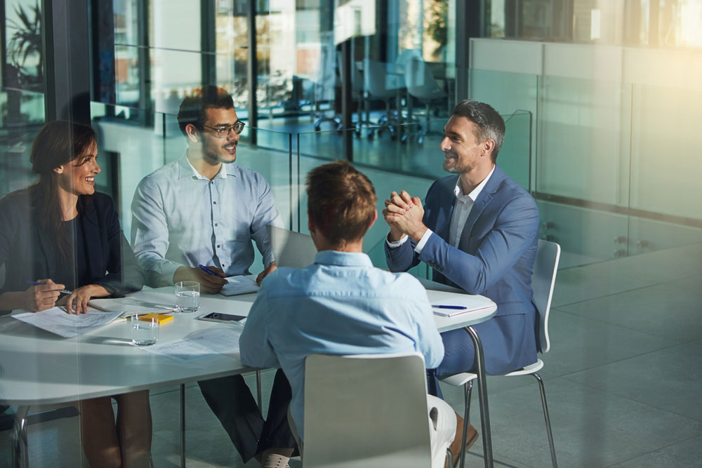 Réunion de travail et conseil en stratégie financière d'entreprise